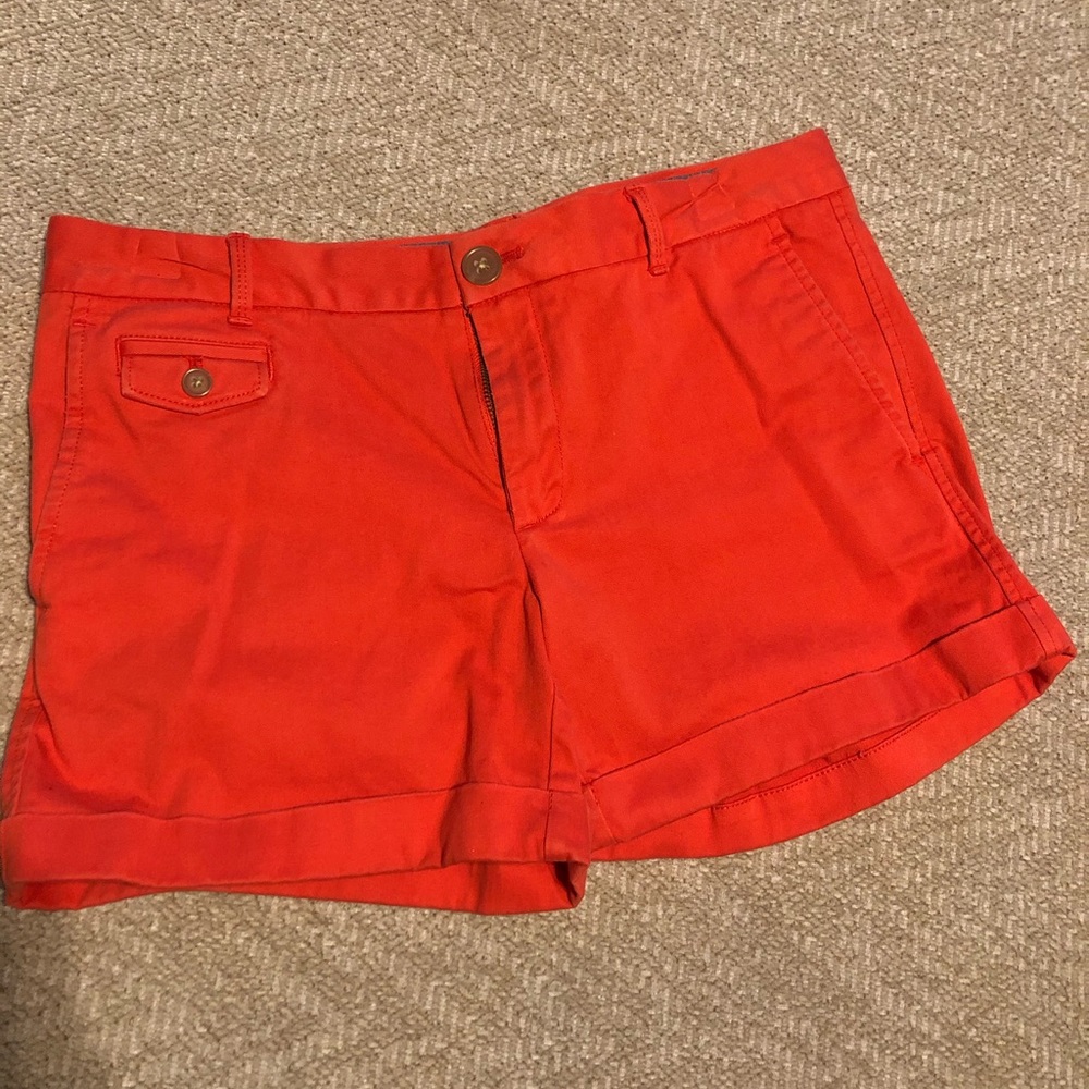 Burnt Orange Cuffed Short